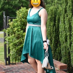Green Formal High-Low Dress
